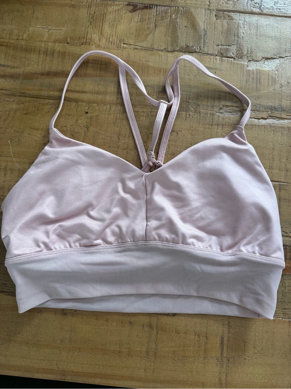 Alo Light Pink Strappy Bralette